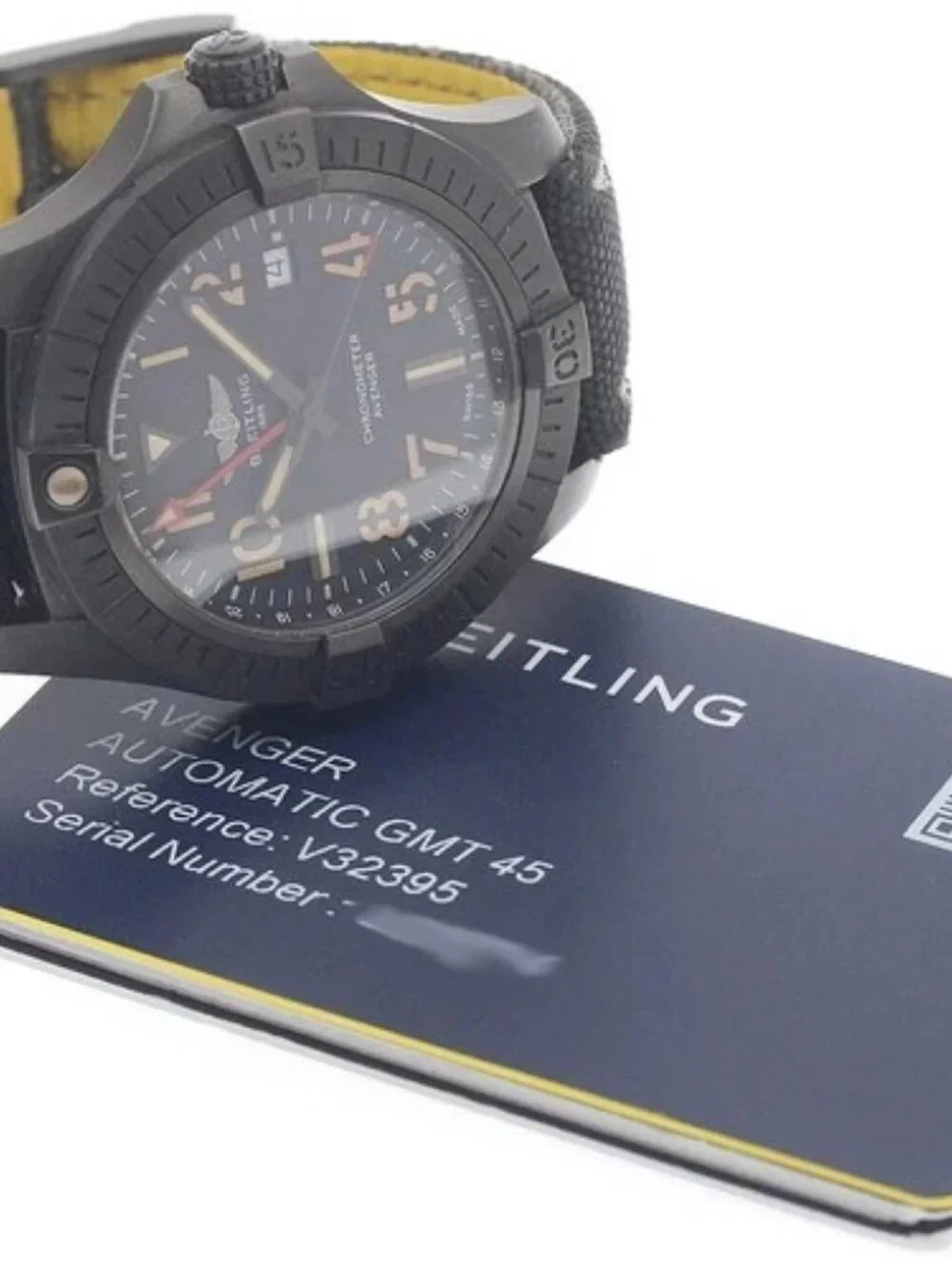 BREITLING Avenger GMT 45 Night Mission V32395 black Dial Automatic Men's_965552